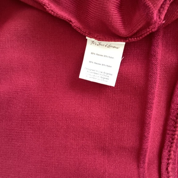 For Love & Lemons knitz Burgundy Halter Dress M - Picture 8 of 8